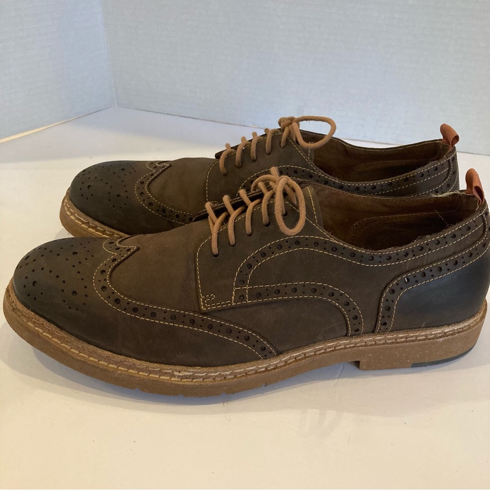 Johnston & Murphy Mens Pearce Wingtip Oxford lace up dress or casual shoe Sz 9.5